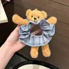 Scrunchie a Cuadros de Osito de Peluche Pequeño Original Femenino Súper Lindo Cuerda para el Cabello 2026 Nueva Cuerda para el Cabello Flor para el Cabello Accesorios para el Cabello
