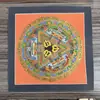 Mandala Pintado a Mano Tibetano Nepalí Dorado Caliente Tamaño 26*26 Núcleo de Tarjeta