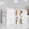 Suporte para livros simples, suporte retrátil para livros, defletor dobrável para livros, suporte para livros, estante para livros, mesa de trabalho, organização e armazenamento