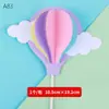 Decoração de bolo balão de ar quente plug-in crianças bebê aniversário acessórios de panificação avião arco-íris nuvem cartão cartão decoração