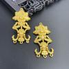 Aleación color que no se desvanece aceite que gotea peonía patrón de longevidad seda loto mariposa hoja de loto colgante diy antiguo hanfu accesorios