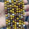 Cuentas sueltas de cristal de fresa natural cortadas a mano, disponibles transfronterizas, para hacer tú mismo, materiales para accesorios de joyería con cuentas de ágata del Golfo Pérsico.