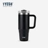 Tyeso taza para coche con asa de gran capacidad 40oz taza termo de acero inoxidable Amazon transfronterizo taza para hielo frío
