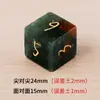 Dados Poliedros de Pedra de Sangue Africana Natural Dados Numéricos Gravados Jogo de Mesa Dnd Conjunto de Sete Peças Z03