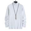 Comercio Exterior Transfronterizo Más Vendido Suéter de Punto para Hombre Estilo Coreano Juvenil Casual Simple Ajustado Suéter Básico