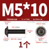 Tornillos de Acero Inoxidable 304 Cabeza Redonda Hexagonal con Arandelas M2M2.5M3M4M5M6M8M10