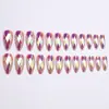 2025 Manicure de Superfície de Unha Rombus Estéreo Doce e Cool Colorido Galvanizado Unhas Usáveis Removíveis Acabadas Unhas Postiças