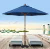 Lâmpada Solar Luminous LED Coluna Média Guarda-sol Manivela Guarda-sol de Praia ao Ar Livre Easley Repelente à Água Guarda-sol de Lazer para Pátio
