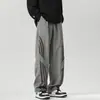 Pantalones Paracaidistas Casuales Retro de Rayas Estilo Americano para Hombre y Mujer, Holgados de Pierna Ancha para Bailar, Deportivos, de Secado Rápido, Finos, Overol