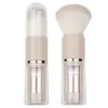 Brocha de Maquillaje Multifuncional Portátil de Viaje Mini Multifuncional Conveniente Polvo Suelto Sombra de Ojos Rubor Contorno Retráctil Cápsula
