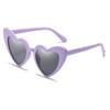 Nuevas gafas de sol transfronterizas europeas y americanas para mujer, gafas de sol de moda con forma de corazón, gafas de sol modernas con forma de corazón de melocotón.