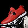 Nuevos Zapatos de Golf para Hombre para Exteriores Impermeables Resistentes al Desgaste Zapatos Deportivos Porosos Transpirables Antideslizantes Zapatos con Hebilla Giratoria