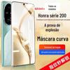 Para Honor 200 Película Temperada Tela Cheia Cobertura Total Honor 200pro Tela curva Anti-peep UV Cola Completa Película para Celular à Prova de Explosão