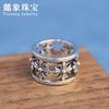 Prata S925 Vintage Prata Tailandesa Cruz Espaçador de Furo Grande Contas para Pulseira Colar DIY Acessórios para Homens e Mulheres