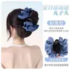 Peluca de Cola de Caballo Alta para Mujer con Lazo Azul, Moño de Pelo Azul Denim, Potenciador de Volumen del Cabello, Herramienta de Peinado para Moño en la Parte Posterior de la Cabeza