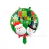 Balão de Folha de Alumínio Balão de Dia de Ano Novo Balão de Filme de Alumínio Santo Natal Decoração de Ano Novo Balão de Natal Atacado