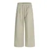 Beijie Roupa Masculina 2026 Primavera Novo Simples Cor Sólida Calça Reta Calça Esportiva Solta Masculina Calça Longa Casual para Casal