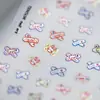 Accesorios Populares para Curitas, Nueva Tecnología 5D Pegatinas Frescas para Uñas, Pegatinas Adhesivas Finas Transparentes en Relieve para Uñas, Lindo Diseño de Curita Ok