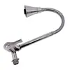 Grifo de lavabo, agua fría solamente, aleación de zinc, montado en la pared para balcón, grifo giratorio universal para lavabo de lavandería, cabezal a prueba de salpicaduras
