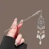 Grampo de Cabelo com Borla Estilo Chinês Novo Deusa Étnica Miao Acessório de Cabelo Grampo de Cabelo com Sino Grampo de Cabelo Estilo Prata Antiga Miao Ornamento de Cabelo