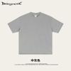 Verano 2025 talla europea retro desgastada manga corta logo estampado talla grande camisa cultural de hombre camiseta de hombre traje de pantalón de hombre