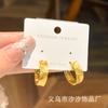Pendientes vintage usados moda versátil lujo ligero pendientes de alta gama productos de nicho retro fabricante al por mayor tachuelas para orejas