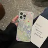 Capa de Celular Colorida em Formato de Coração Estilo Ins com Laser IMD para iPhone 17 Pro Max, Compatível com 14/15 Buraco Grande 13 Fábrica
