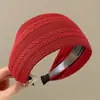 Diadema Roja de Año Nuevo para Niñas, Pinza para el Cabello de Ala Ancha y Parte Superior Alta para Niñas Pequeñas, Accesorio para el Cabello de Diadema que no Aprieta