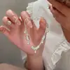 Pulsera de Perlas Redondas Pequeñas Estilo Coreano Plata Lisa para Mujer Pulsera de Diseño de Nicho Pulsera Simple Versátil Pulsera Pulsera