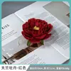 Venta directa de fábrica de flores artificiales rojas con miles de estilos para elegir, incluyendo rosas burdeos y dalias, para materiales de decoración de bodas