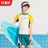 Trajes de Baño para Niños Niños 2025 Nuevo Traje de Baño Dividido Niños Medianos y Grandes Adolescentes Traje de Baño Profesional para Entrenamiento