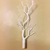 Ramas y Troncos de Árbol de Plástico para Decoración, Árbol de los Deseos Colgante Blanco, Adornos de Mesa, Accesorios de Paisajismo para Interiores