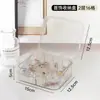 Caja de almacenamiento de joyas antioxidante para pendientes, collares, joyero, artefacto de almacenamiento transparente multicapa portátil