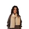Bufanda Tejida de Color Sólido 100% Lana a Rayas para Invierno Sencilla Combinable Coreana de Doble Cara para Pareja a Prueba de Frío y Mantenedora del Calor