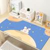 Mouse pad superdimensionado bonito tema teclado aumento grossa borda de bloqueio atacado grande mesa de escritório pad uma geração de cabelo