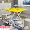 Mesa dobrável mesa de jantar retangular simples casa pequeno apartamento jantar mesa redonda aluguel barraca simples portátil ao ar livre