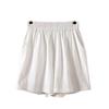 Mulheres plus size Vintage Artística Verão Fino Quatro Cores Algodão Solto Loose Emagrecimento Wide-leg Casual Short Calças