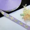 Cinta jacquard de trébol de cuatro hojas 2cm estilo étnico encaje bordado accesorios para prendas ribete decorativo stock de fábrica disponible