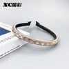 Diadema de Alta Gama Transfronteriza con Tacto de Lujo, Estilo Lujo Ligero para Mujer, Versátil para el Uso Diario, Accesorio para el Cabello con Borde Estrecho de Diamantes Completos, Antideslizante, Adecuado para Lavarse la Cara
