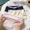 Pure Desire 10A Antibacteriana Tamanho Grande Classe a Calcinha com Entreperna Estendida para Mulheres Acabamento em Renda Cintura Média Sem Costura Calcinha Triângulo Feminina