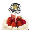 Decoração de Bolo Digital Feliz Aniversário Transfronteiriça Inserções Suprimentos para Festa de Bolo de Aniversário Pequenos Acessórios Atacado