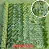 Decoração de Parede de Plantas Artificiais Transfronteiriça Cerca Cerca Folhas Palavras-chave Personalizado Folha Verde Falsa Engenharia de Teto Cerca