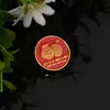 Insignia metálica personalizada de fábrica aleación de zinc pintura medalla redonda de color insignia conmemorativa escolar creativa logotipo impreso