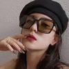 Óculos de sol de discoteca personalizados da moda, óculos de sol femininos com proteção solar côncava, óculos da moda, celebridades da Internet, mesmos óculos da moda