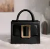 Bolso Cuadrado Tailandés de Piel Genuina, Hebilla Vintage de Metal, Bolso de Mano de Lujo Ligero de Nicho, Bolso de Hombro Único Cruzado, Transfronterizo