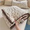 Colcha de Verão Dupla Camada de Gaze de Algodão Puro Grau A Materno e Infantil, Colcha de Ar Condicionado de Algodão Puro, Lavável à Máquina, Colcha Fina de Verão para Dormitório Infantil 3