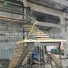 Escaleras de Acero y Madera tipo Loft en Forma de U Modernas y Sencillas Personalizadas. Pasamanos Opcional de Madera Maciza para Escaleras Diseñado por el Fabricante