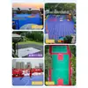 Pista de Baloncesto con Piso Flotante Alfombra Jardín de Infantes Exterior Ensamblado Plástico Bádminton Plástico Piso Deportivo Exterior