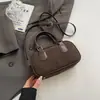 Bolso Bandolera Otoño Invierno Retro Hombro Único Terciopelo Gamuza 2026 Nuevo Pequeño Nicho Moda Bolso de Mano Sensación Simple para Viajes Diarios de Mujer