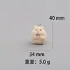 Colgante de Jirafa Tridimensional con Terciopelo Dibujo Animado Animal Comida Juguete Correa Colgante para Bolsa Cerdo Conejo Llavero Hecho a Mano